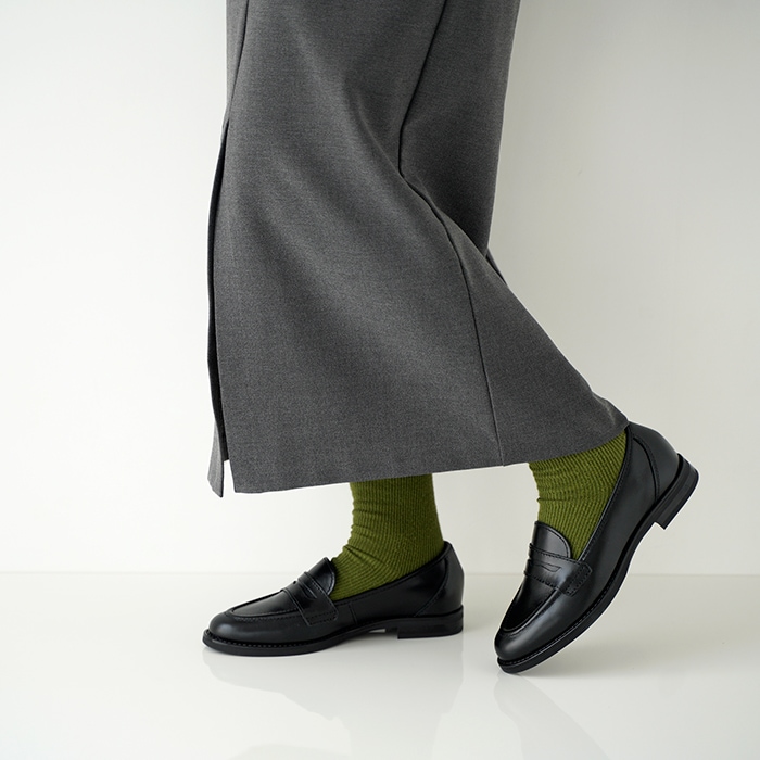 極美品✨️エネス ENESS ブラック ローファー 『38』約24cm ENESS / エネス / コインローファー / ブラック・ブラウン（全6サイズ