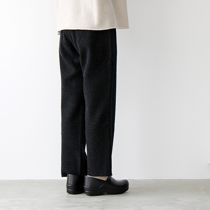 evam eva エヴァムエヴァ プレスウールパンツ press wool pants E223K103