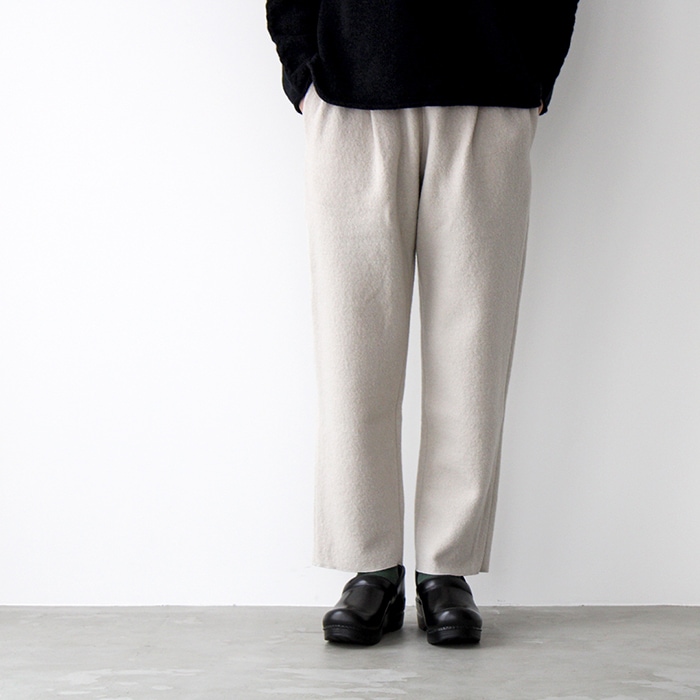 evam eva エヴァムエヴァ プレスウール パンツ press wool pants