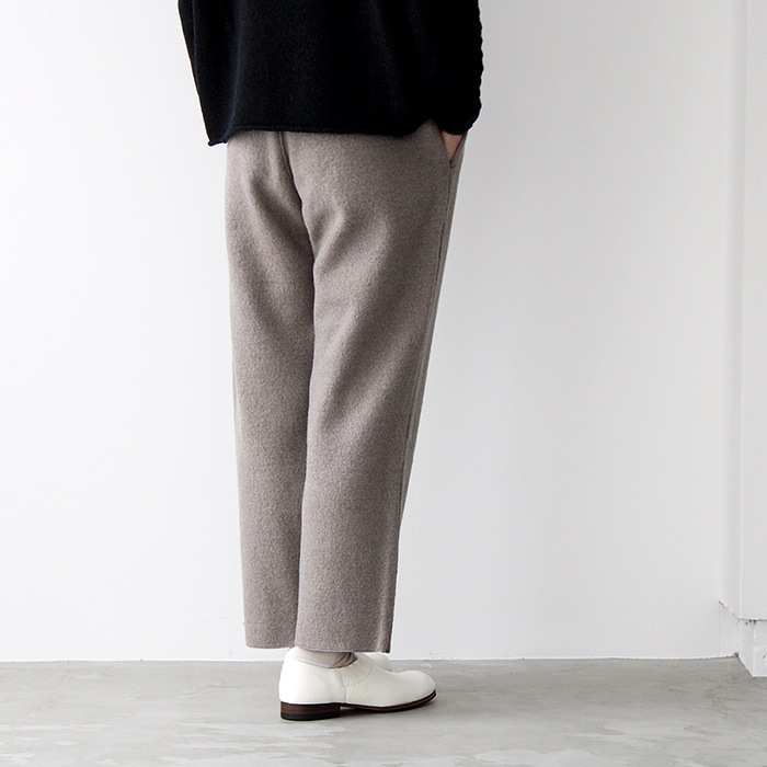 evam eva エヴァムエヴァ プレスウール パンツ press wool pants 