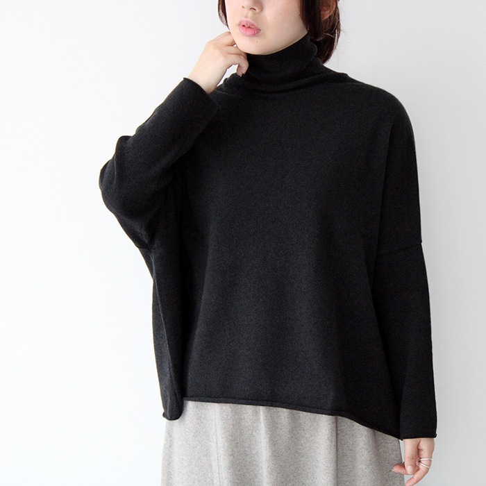 evam eva エヴァムエヴァ cashmere turtleneck カシミヤ タートルネック E223K133 ニット-hana shoes &  co.