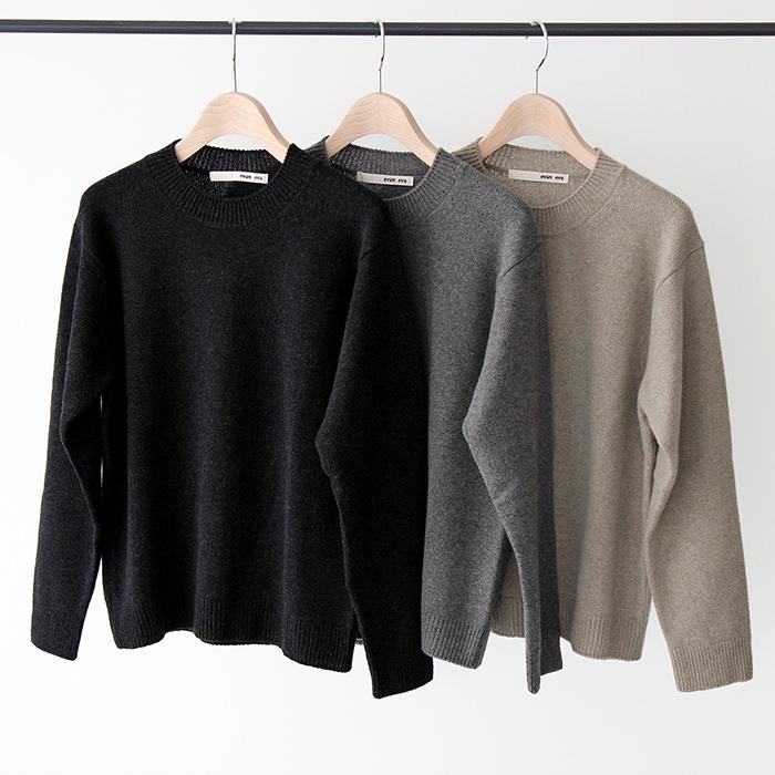 evam eva エヴァムエヴァ wool sable pullover ウールセーブルプルオーバー E223K193 ニット-hana shoes  & co.