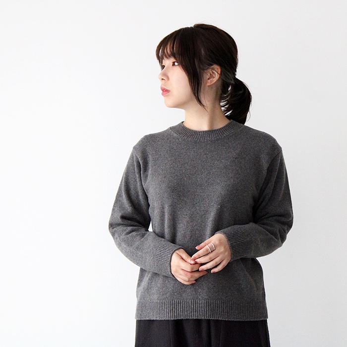 evam eva エヴァムエヴァ wool sable pullover ウールセーブルプル