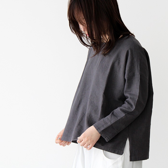 エヴァムエヴァ プルオーバー evam eva ウォーター リネン プルオーバー water linen pullover E231T042  レディース ブラウス カットソー-hana shoes & co.