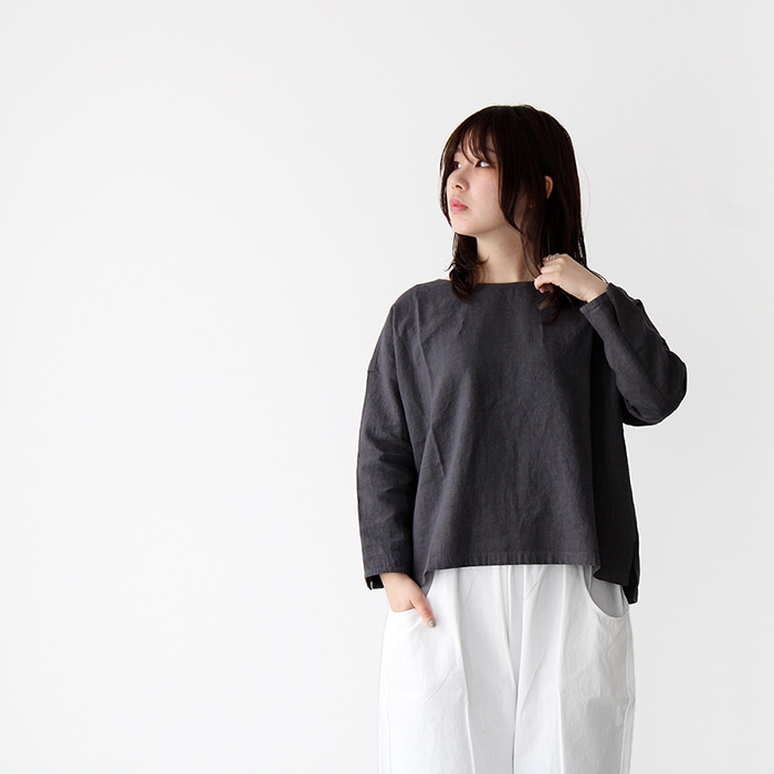 エヴァムエヴァ プルオーバー evam eva ウォーター リネン プルオーバー water linen pullover E231T042  レディース ブラウス カットソー-hana shoes & co.