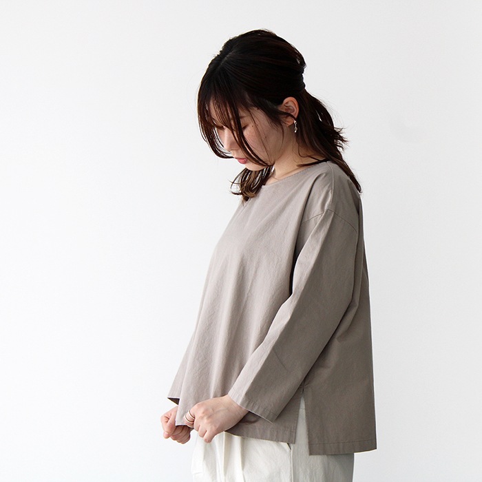 evam eva エヴァムエヴァcotton dolman pullover