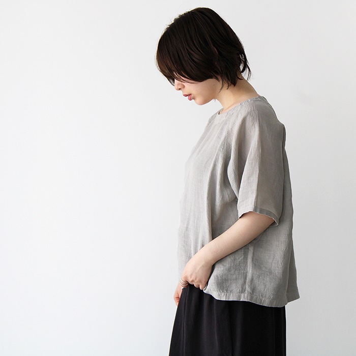 エヴァムエヴァ プルオーバー evam eva リネン プルオーバー linen pullover E231T180 レディース ブラウス-hana  shoes & co.