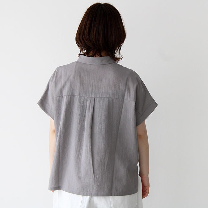 エヴァムエヴァ シャツ evam eva コットン スクエア シャツ cotton square shirt E231T194 レディース-hana  shoes & co.