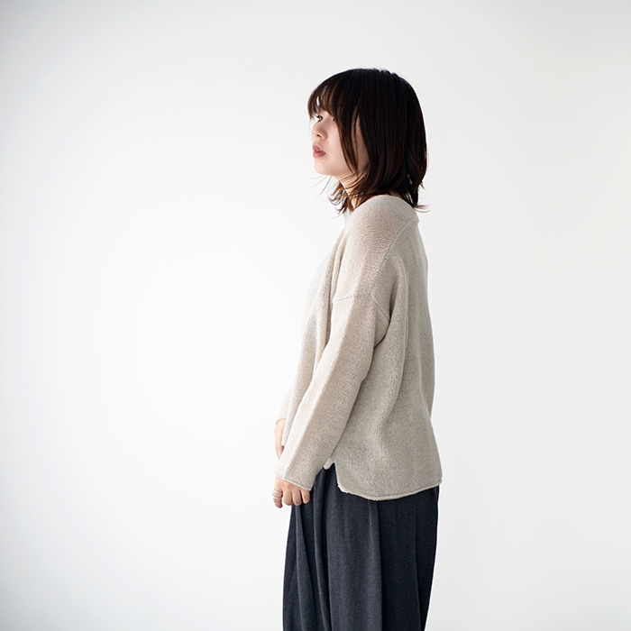 evam eva エヴァムエヴァ renew-wool pullover リニューウール プル