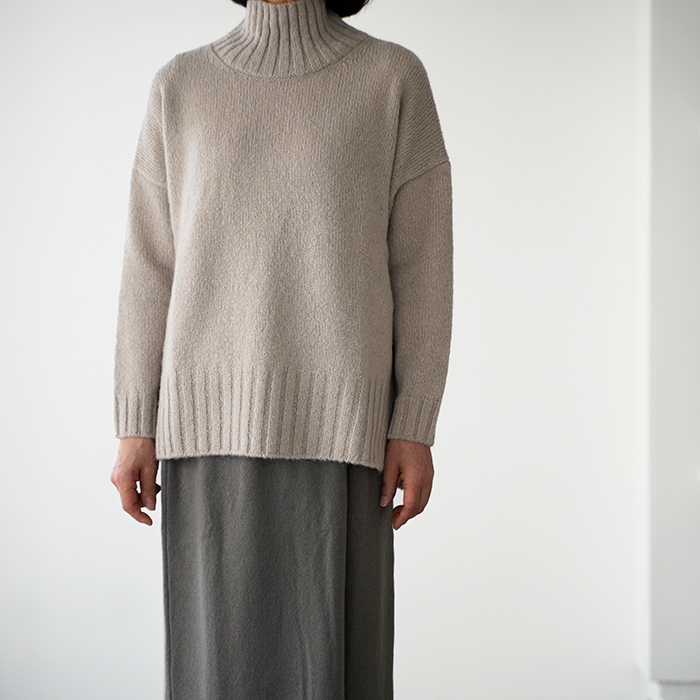 evam eva エヴァムエヴァ alpaca wool turtleneck アルパカウールタートルネック E233K143 レディース  ニット-hana shoes & co.