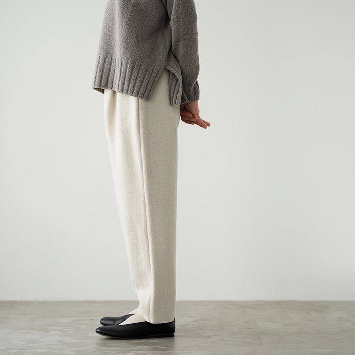 evam eva エヴァムエヴァ プレスウール パンツ press wool pants
