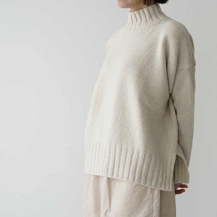 evam eva エヴァムエヴァ ニット renew-wool turtleneck リニュー