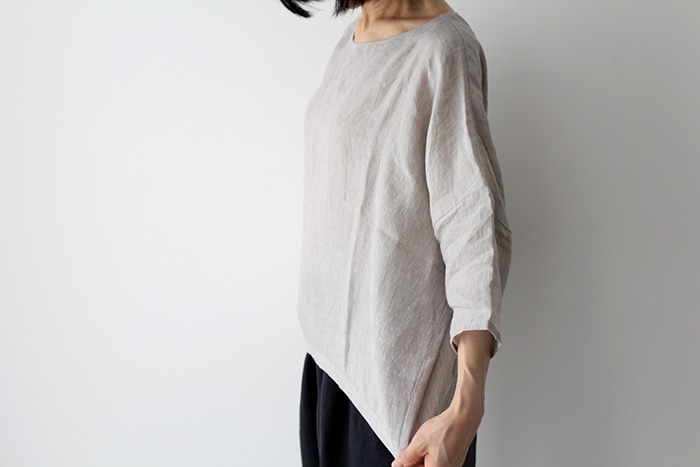 evam eva エヴァムエヴァ linen pullover リネンプルオーバー E221T191