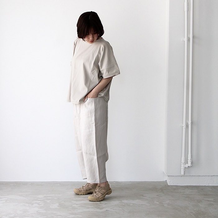 エヴァムエヴァ パンツ evam eva リネン サルエル パンツ linen sarrouel pants V231T942 レディース  パンツ-hana shoes & co.