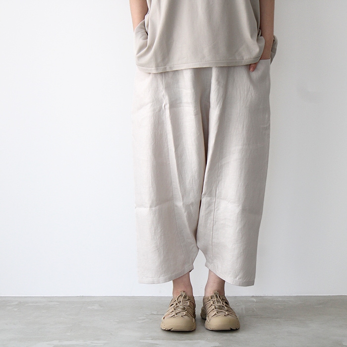 エヴァムエヴァ パンツ evam eva リネン サルエル パンツ linen sarrouel pants V231T942 レディース  パンツ-hana shoes & co.