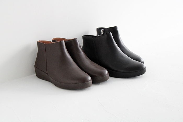 fitflop 】SUMI LEATHER ANKLE BOOTS
