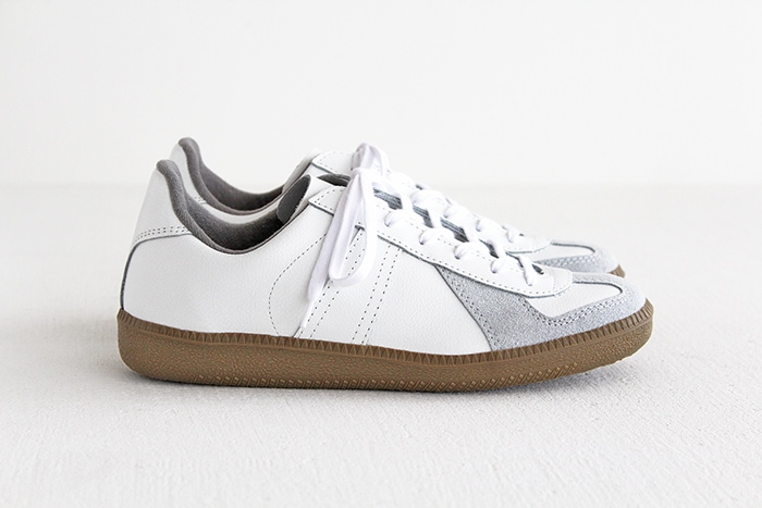 GERMAN TRAINER ジャーマントレーナー 1183 white スニーカー メンズ レディース タナカユニバーサルモデル-hana  shoes & co.