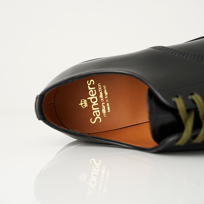 Sanders ブラック 革靴 ミリタリーコレクション サイズ5 1/2 SANDERS（サンダース） MILITARY DERBY SHOE ブラック