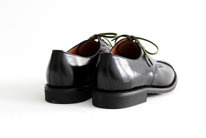 Sanders サンダース Military Derby Shoe Black Polishing Leather ...