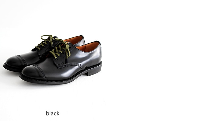 Sanders サンダース Military Derby Shoe Black Polishing Leather ...