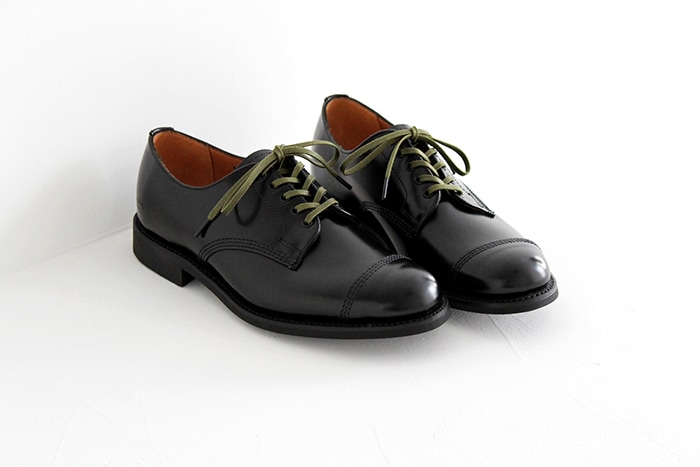 Sanders サンダース Military Derby Shoe Black Polishing Leather