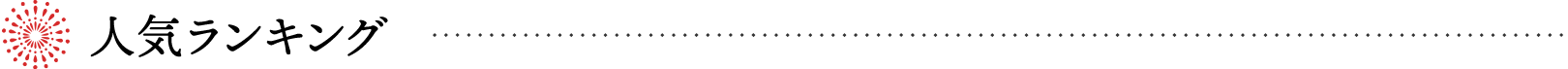 人気ランキング