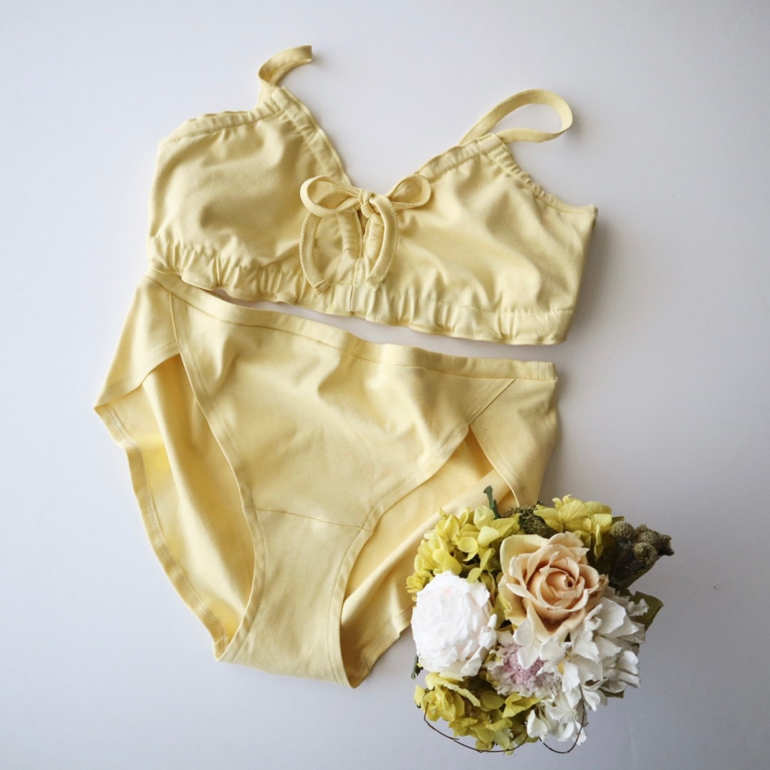 エアリーブラとセット　イエロー