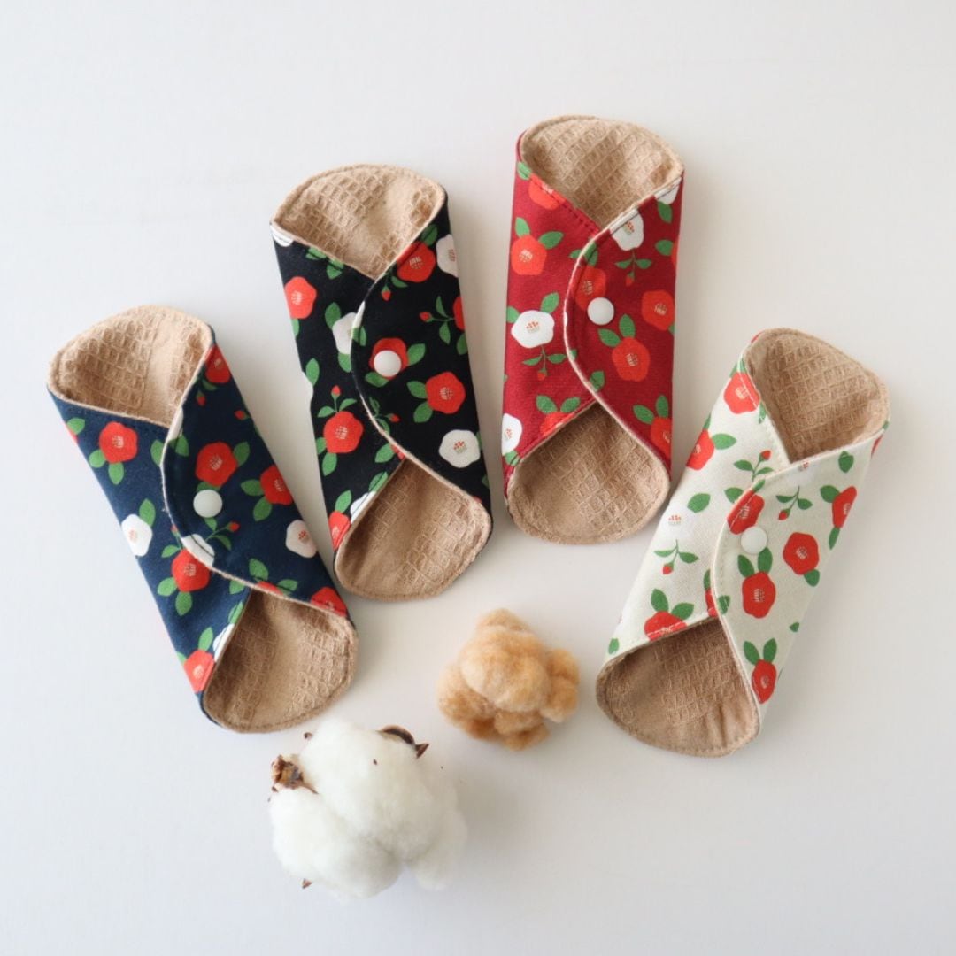 あたため布椿柄