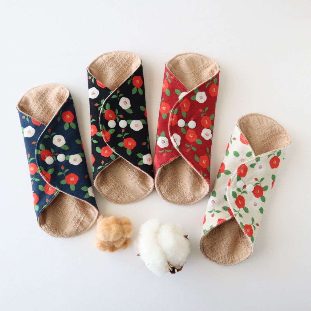 あたため布椿柄