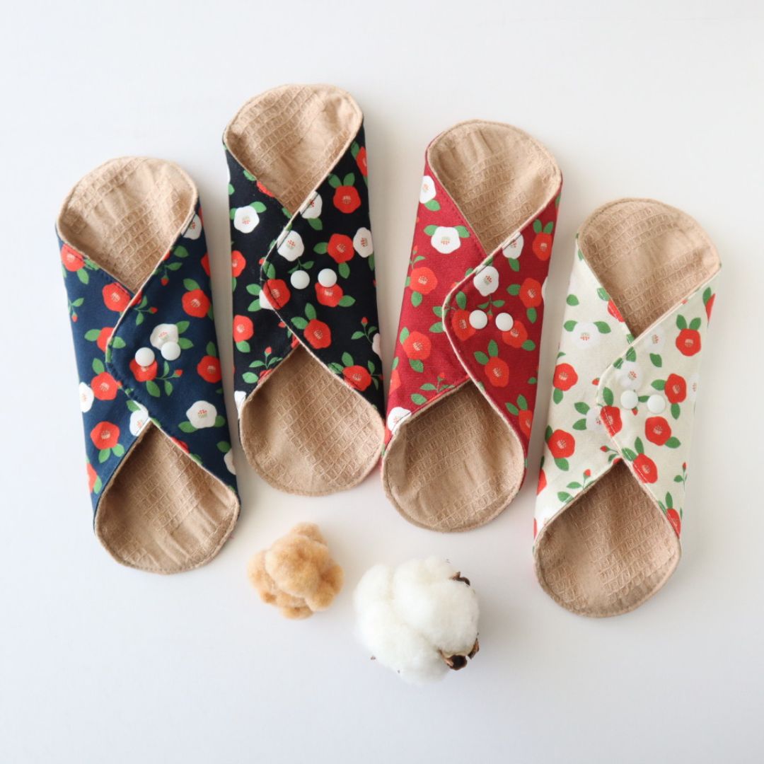 あたため布椿柄