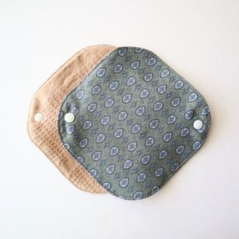 あたため布 ジュエルドロップ柄 モスグリーン