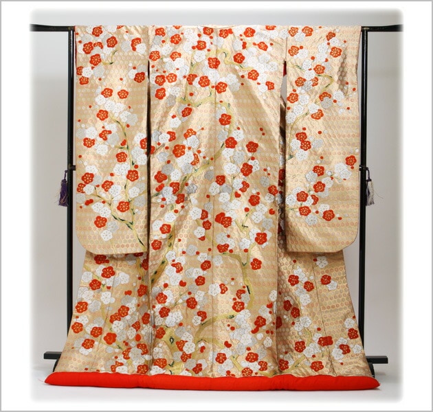 色打掛レンタル 金色/佐賀錦梅 NT-378 | 色打掛レンタル | | 花嫁衣裳.com