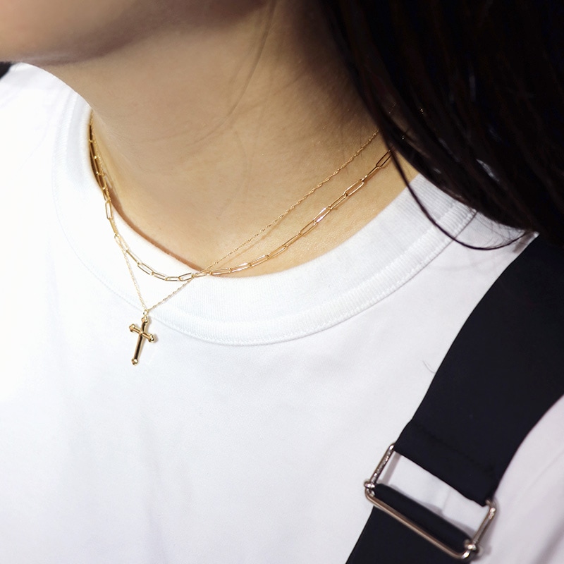 Gold Jewelry】 プレシャスメタル K18 YG イエローゴールド クロス