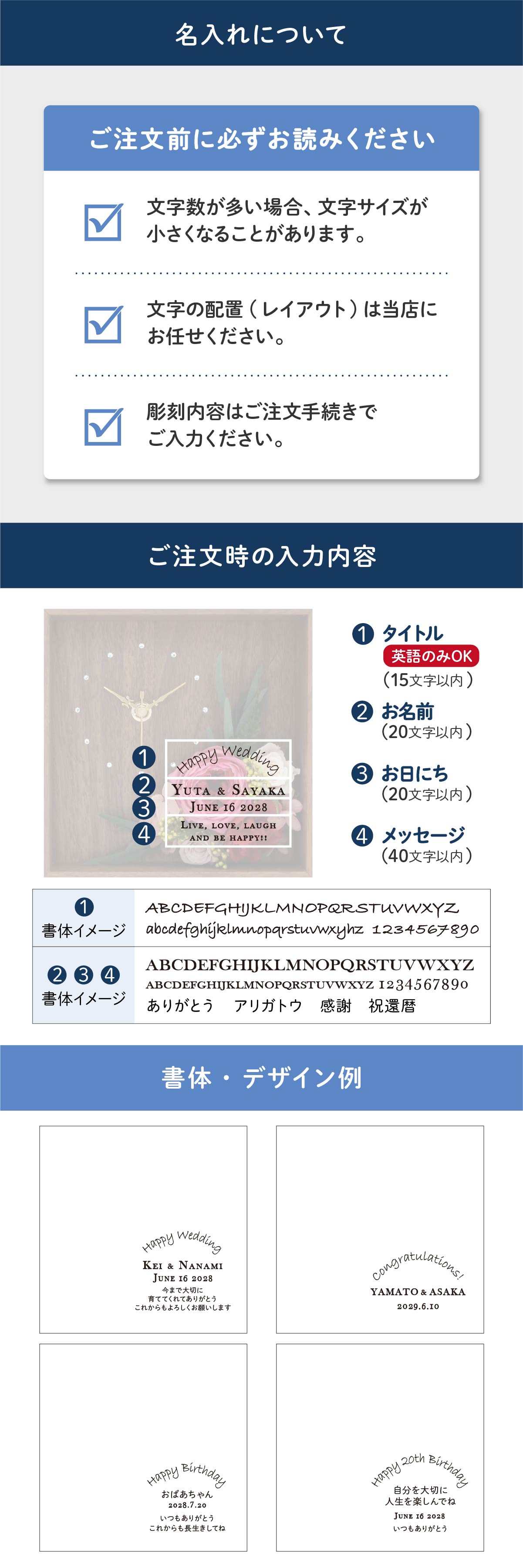 ̾����Ħ��ˤĤ��ƤΤ����⡣ʸ������¿�����Υ�����Ĵ���䡢�쥤�����Ȥξܺ٤ˤĤ��ơ�Ħ�����Ƥ���ʸ��³��������������Ϥ��Ƥ����������Ѹ졦���ܸ졦�����ν��Ρʥե���ȡ˥��᡼���ȥ쥤�����Ȥθ��ܡ�