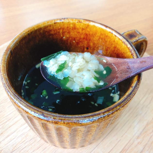 焼き米スープ