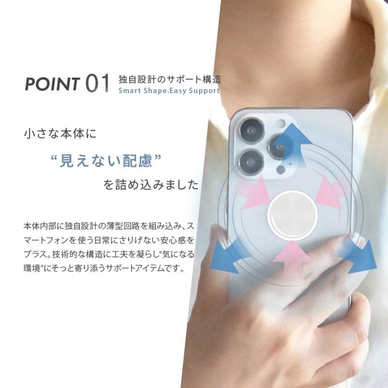3G/4G/5G対応 電磁波対策ステッカー easy protector SMART X［極薄］