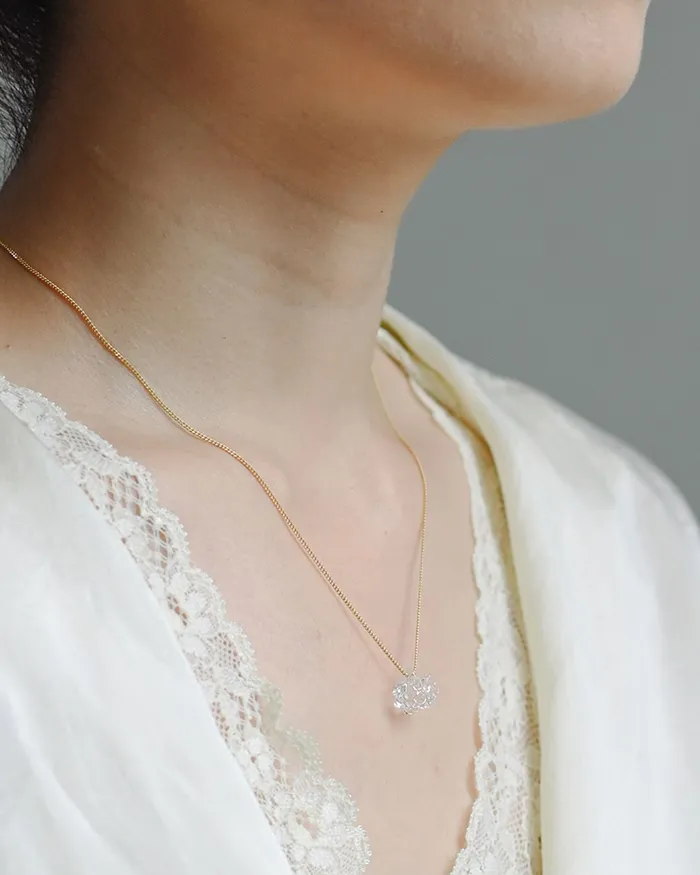 ネックレス シロツメクサ1