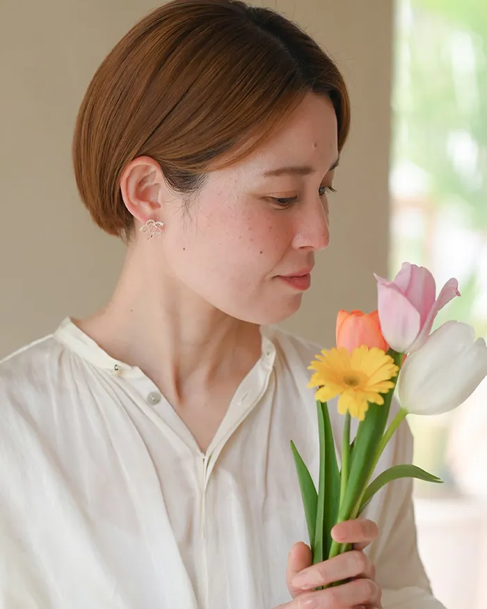 ピアス フラワー2