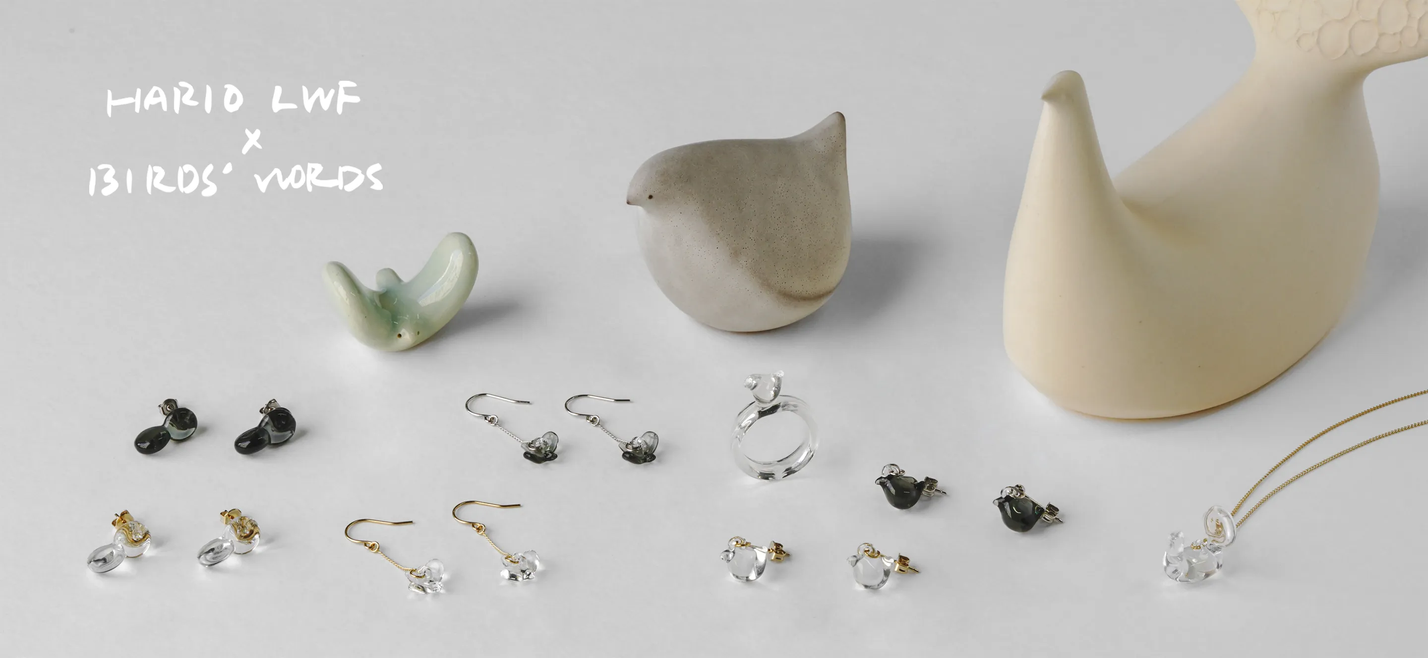 BIRDS' WORDS × HARIO Lampwork Factory コラボレーションシリーズ 第