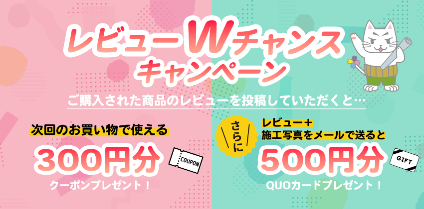 レビューWチャンスキャンペーン