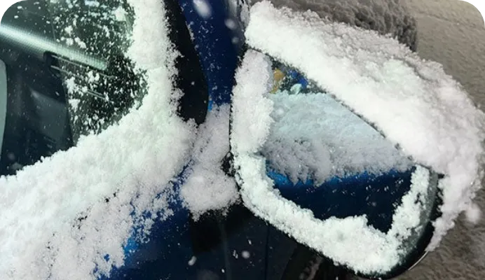 超撥水クリアシート雪にも対応！実験結果