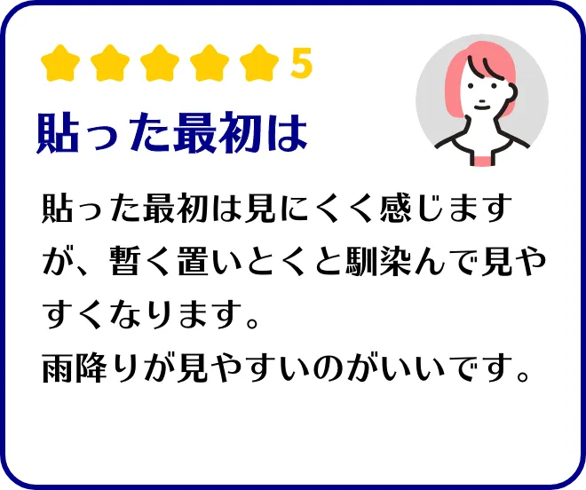 貼った最初は