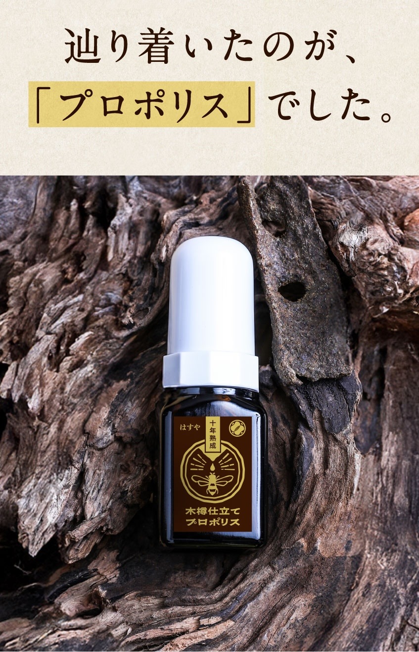 辿り着いたのが、「プロポリス」でした。
