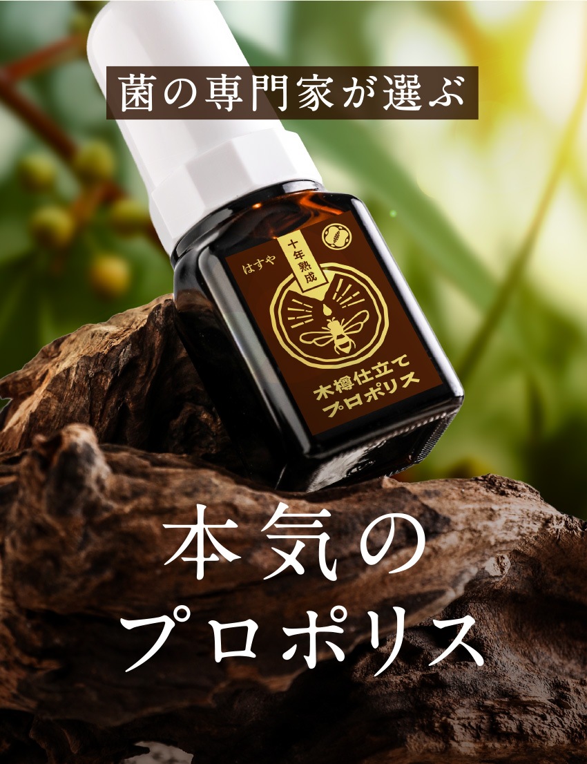 菌の専門家が選ぶ本気のプロポリス