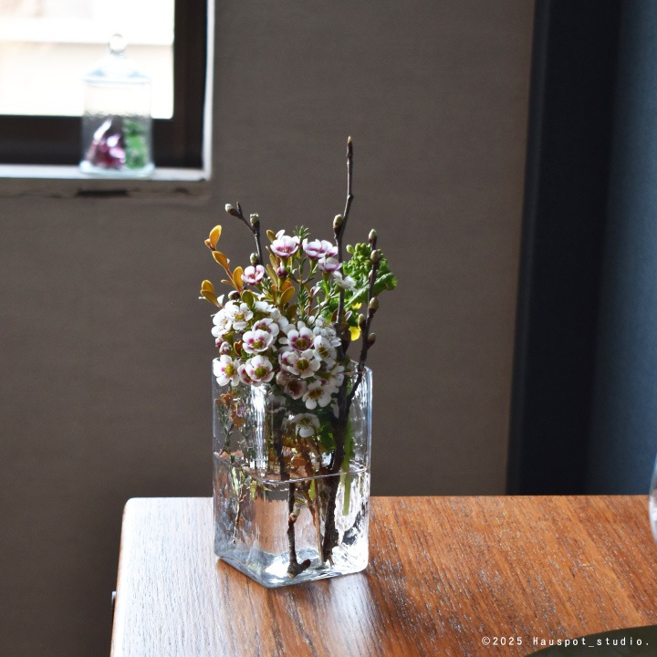   Baca フラワーベース Baca フラワーベース フラワーベース］ガラスベースツートンS