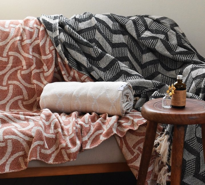 マルチカバー ソファカバー 長方形 幾何学デザイン｜サイズ：(約)200