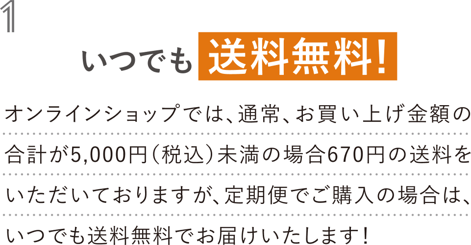 いつでも送料無料！