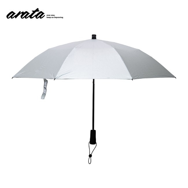 アラタ arata 登山用折りたたみ晴雨兼用傘 AU-08/Silver | GLAGH グラフ