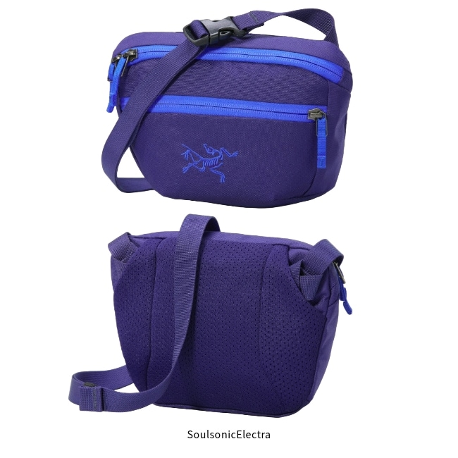 【美品】アークテリクス マンティス1 ウエストバッグ パープル×ネオン ARC'TERYX（アークテリクス） マンティス1ウエストパック AC MANTIS 1