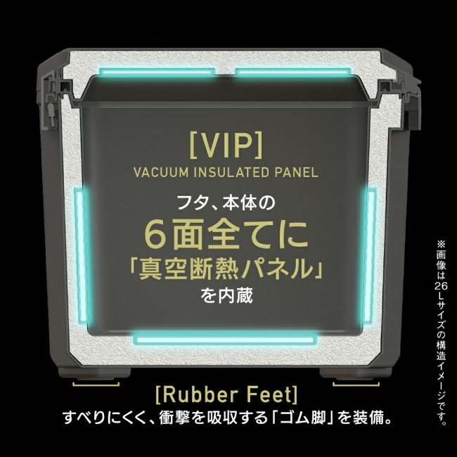 コアフラックス COREFLUX クーラーボックス VIP 34L スレートグレー